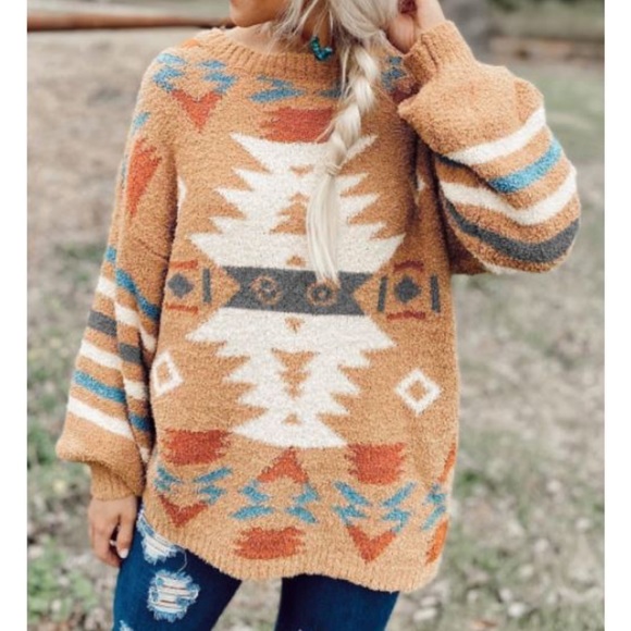Source Unknown Sweaters - Women’s Sweater Aztec Large Fit